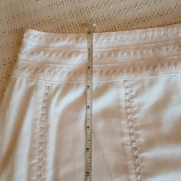 Apt. 9 Lined White Lace Throughout & Bottom Side Zippered Sz.‎ 8 Skirt - Picture 2 of 10